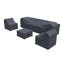Distefano Rattan Outdoor Conversation Set Cover For Patio Seating Group With Cushions by Forever Patio
