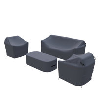 Aniston Outdoor Furniture Covers For 4-Piece Sofa Seating Group With Sunbrella Cushions by Joss & Main