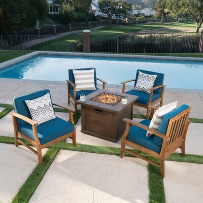 Marlon 5 Piece Conversation Set with Cushions