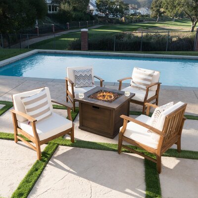 Marlon 5 Piece Conversation Set with Cushions