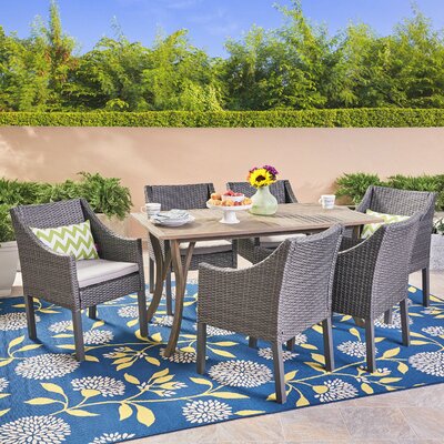 Sydnor 7 Piece Dining Set with Cushions