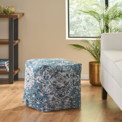 16" Square Ikat Pouf by Home Loft Concepts