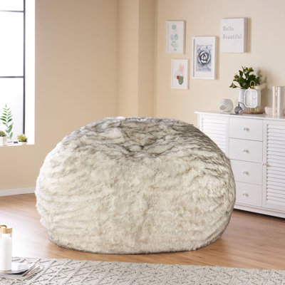 Margot Short Large Faux Fur Classic Bean Bag by Home Loft Concepts