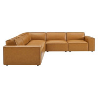Modway Restore 5-Piece Vegan Leather Sectional Sofa by Modway