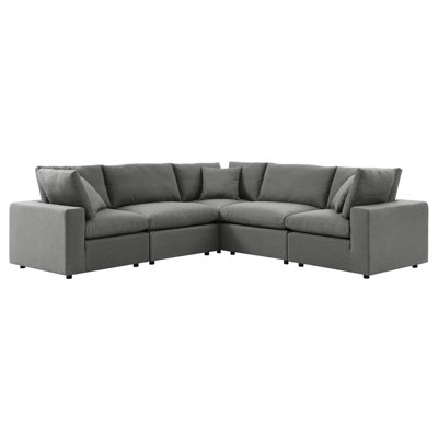 Modway Commix 5-Piece Outdoor Patio Sectional Sofa by Modway
