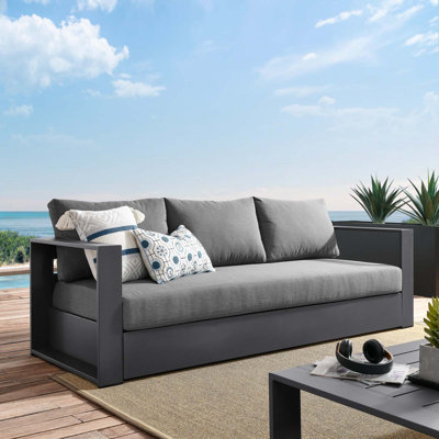 Modway Tahoe Outdoor Patio Powder-Coated Aluminum Sofa by Modway