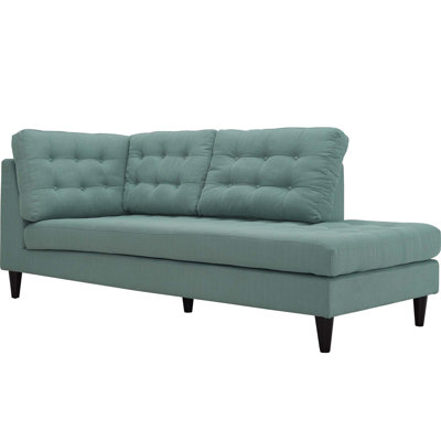 Modway Carson Carrington Humlebaek Upholstered Fabric Chaise by Modway