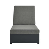Modway Tahoe 27" Long Reclining Single Chaise with Cushions