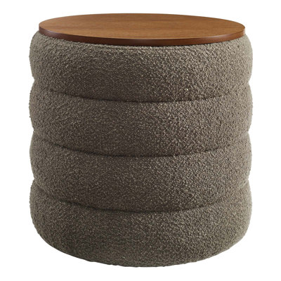 Modway Mezzo 17.3" Wide Round Storage Ottoman