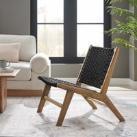Modway Saoirse Woven Rope Wood Accent Lounge Chair by Modway