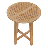 Wellspring 36" Outdoor Patio Teak Wood Bar Table In Natural by Modway