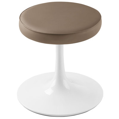 Lippa Vegan Leather Round Stool by Modway