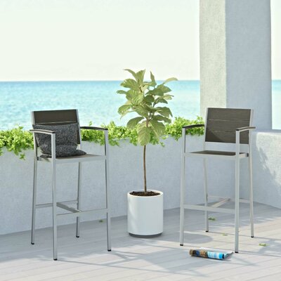 Modway Shore Aluminum Outdoor Bar Stool by Modway