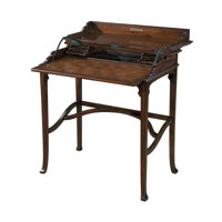 Campaign Solid Wood Secretary Desk by Theodore Alexander