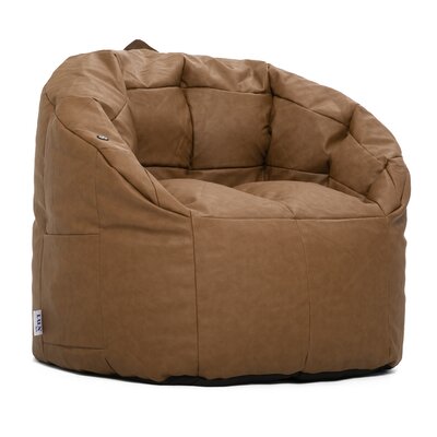 Big Joe Milano Vegan Leather Bean Bag Chair with Massage Function by Big Joe