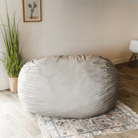 Big Joe Giant Foam Filled Bean Bag Sofa with Soft Removeable Cover by Big Joe