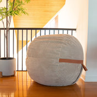 Big Joe Fuf Foam Filled Bean Bag Chair with Removable Cover, Corded Plush by Big Joe