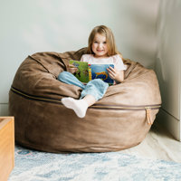 Big Joe Fuf Foam Filled Bean Bag Chair With Removable Cover by Big Joe