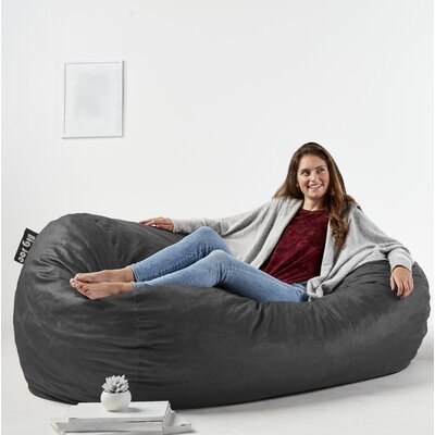 Big Joe Extra Large Memory Foam Bean Bag Sofa with Soft Removable Cover by Big Joe