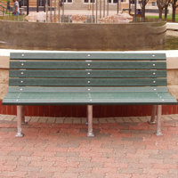 St. Pete Recycled Plastic Park Bench by Frog Furnishings
