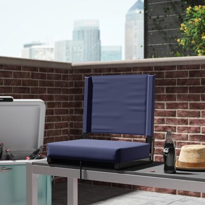 Grandstand Comfort Seats by Flash - Lightweight Stadium Chair with Handle & Ultra-Padded Seat by Arlmont & Co.