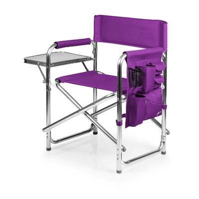 Sports Outdoor Portable Camp Chair with Side Table by Picnic Time