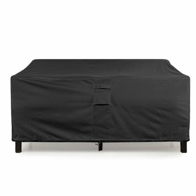 Hyslop Weatherproof Patio Sofa Cover with Breathable, Durable Water-Resistant PVC Protection, Adjustable Elastic Hem, Click-Close Straps and Air Holes by Freeport Park