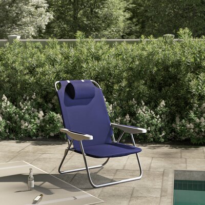 Monaco Reclining Backpack Beach Chair, Outdoor Folding Lounge Chair, Lightweight Low Camping Chair