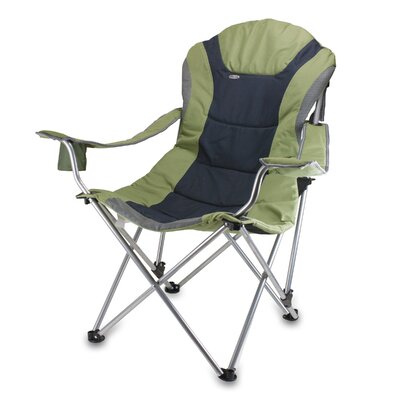 Reclining Camp Chair - Beach Chair for Adults - Sports Chair with Carry Bag Manuel by Arlmont & Co.