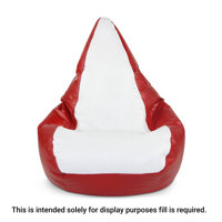 Large Red & White Vinyl Bean Bag Cover by Elite Products