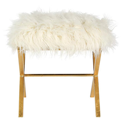 Soho Iron Accent Stool