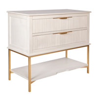Kim 2 - Drawer Solid Wood Nightstand by ellahome