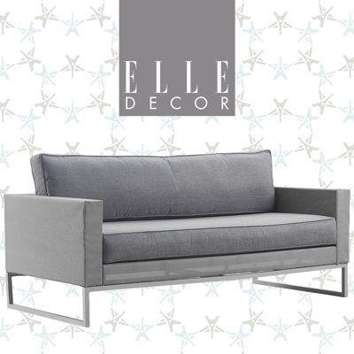 Elle Decor Tropez Outdoor Sofa, Grey by Elle Decor