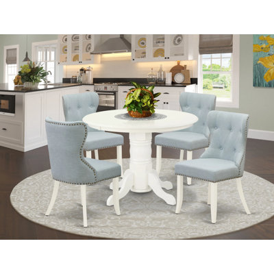 4Â - Person Solid Wood Dining Set by East West Furniture