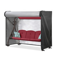 Patio Swing Cver, Heavy-duty Waterproof UV Resistant Garden Hmamock Cover by Arlmont & Co.
