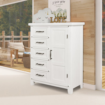 Solid Wood 1 - Door Accent Cabinet by Evolur