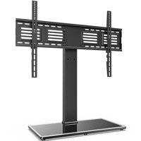 Hemington Symple Stuff Black Desktop Mount for Greater than 50" Screens with Shelving Holds up to 143 lbs by Symple Stuff