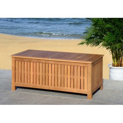 Abri Water Resistant Eucalyptus Deck Box by Safavieh