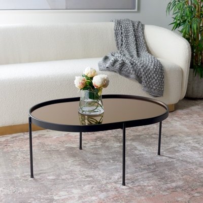Emmerich Mirrored Coffee Table by Latitude Run