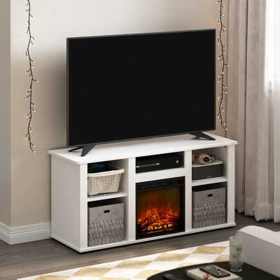 Beitske Storage Credenza with Electric Fireplace Included by Wade Logan