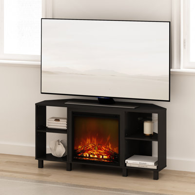 Buckner TV Stand for TVs up to 55" with Electric Fireplace Included