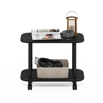 Creekside Modern Oval End Table, Side Table with Casters by Ebern Designs