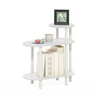 Creekside 3-Tier Oval Sofa Side Table, End Table with Open Shelves by Ebern Designs