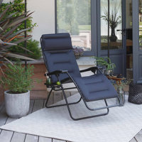 Lafuma Mobilier RSXA Clip Zero Gravity Chair - Air Comfort Padded Outdoor Folding Patio Recliner
