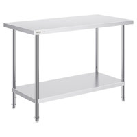 Kitchen Cart with Stainless Steel Top by VEVOR