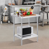 Kitchen Cart with Stainless Steel Top by VEVOR