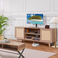 Rattan TV Stand for 75in TV by VEVOR
