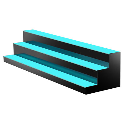 Ivy Bronx LED Lighted Liquor Bottle Display Bar Shelf RF & App Control 3-Step by Ivy Bronx