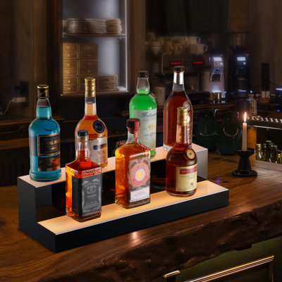 Ivy Bronx LED Lighted Liquor Bottle Display Bar Shelf RF & App Control 2-Step by Ivy Bronx