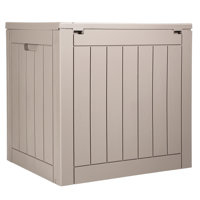 Outdoor Storage Box Resin Deck Box 31 Gallon Patio Waterproof Organizer by VEVOR
